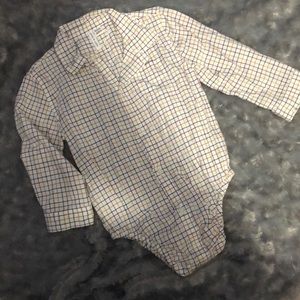 Janie and Jack button down long sleeve bodysuit